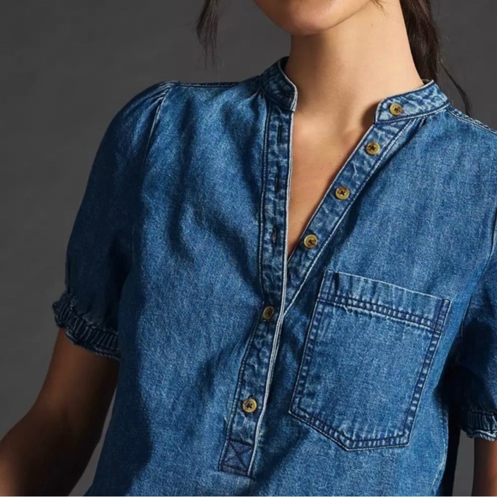 Pilcro denim pullover